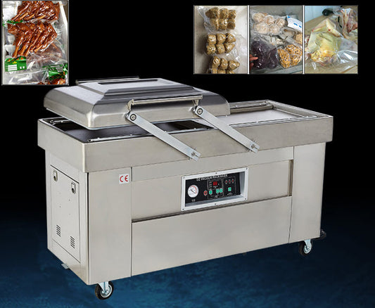 เครื่องซีลสูญญากาศ DZ-2SA รุ่นธรรมดา ขนาดใหญ่ สี่แถบซีล สูญญากาศของที่มีน้ำได้