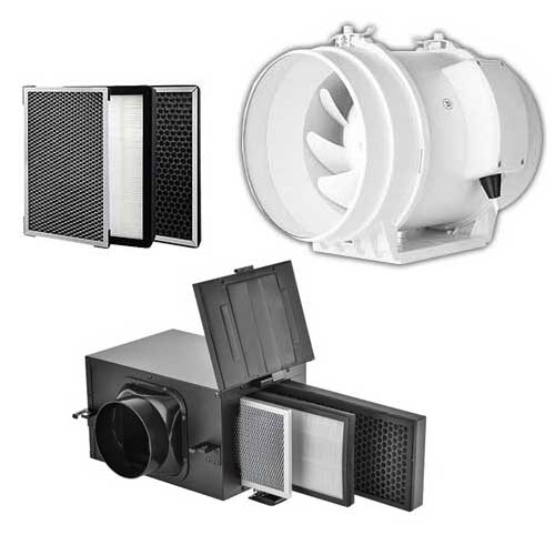 ชุดพัดลมระบายอากาศ FDPT15-33AX0 พัดลมดูดอากาศ พร้อมเครื่องกรองอากาศ Filter 3 ชั้น ขนาด 150 มม. สามารถกรองฝุ่น PM2.5 ได้