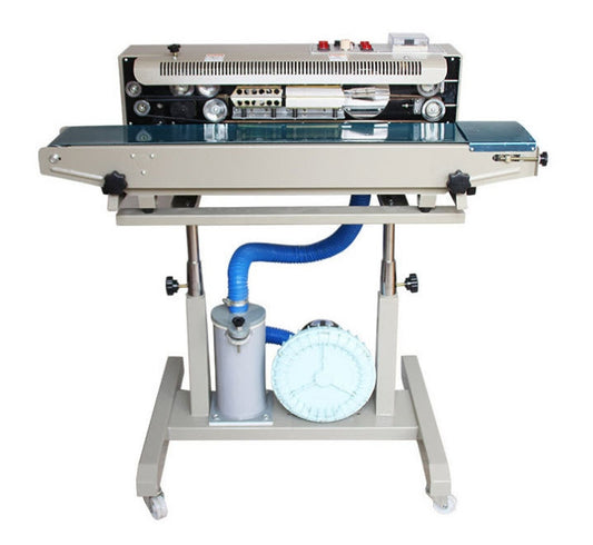 เครื่องซีลสายพาน เติมเป่าลม YT-FR1000Q-1318 กำลัง 750วัตต์ เหมาะสำหรับงานอุตสาหกรรม ซีลแน่นทนทาน ใช้งานง่าย