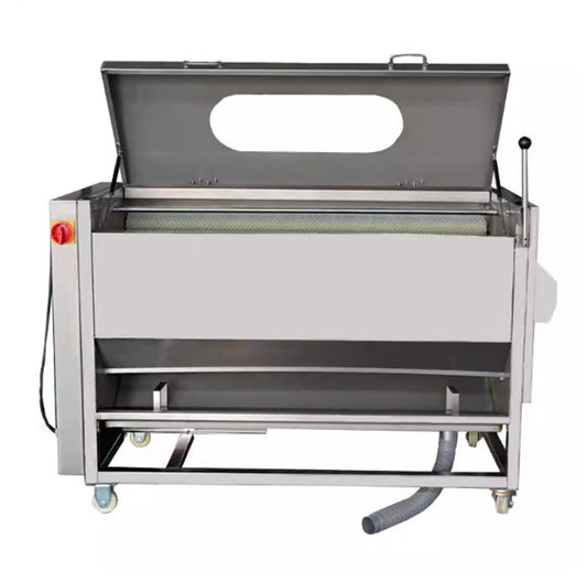 เครื่องทำความสะอาดลูกกลิ้งและปอกเปลือกผลไม้ ผัก อาหารทะเล รุ่นใหม่ ขนาดกะทัดรัด ใช้งานง่าย