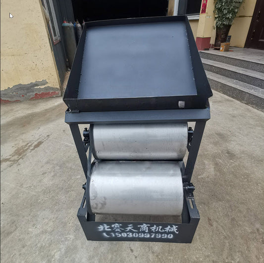 เครื่องแยกแม่เหล็กสี่เหลี่ยมคางหมู รุ่นอลูมิเนียม/ทองแดง แบบลูกกลิ้งคู่ ใช้งานง่าย