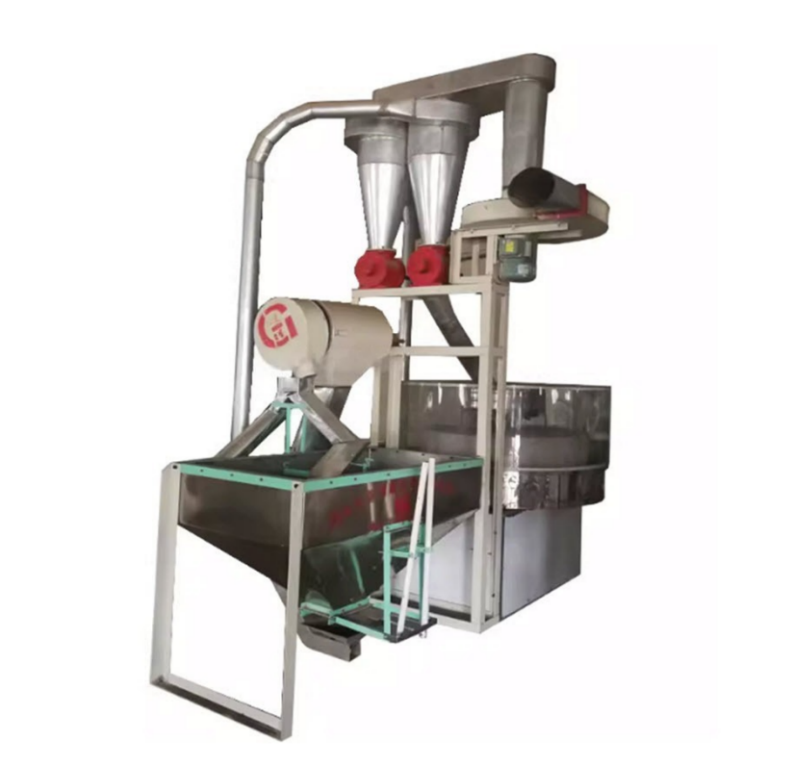 โรงโม่แป้งหินไฟฟ้าอัตโนมัติ 200 กก./ชม. สำหรับข้าวสาลี รุ่นเชิงพาณิชย์ ขายตรงจากโรงงาน