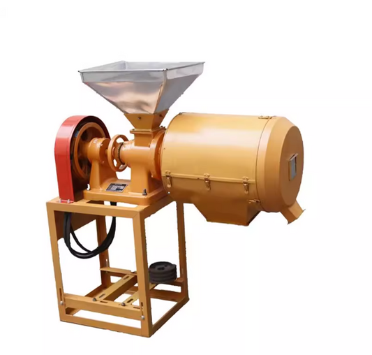 เครื่องบดละเอียดลูกกลิ้งคู่ไฟฟ้า สำหรับแยกรำข้าวสาลี ขนาดกระทัดรัด เหมาะใช้ในครัวเรือน