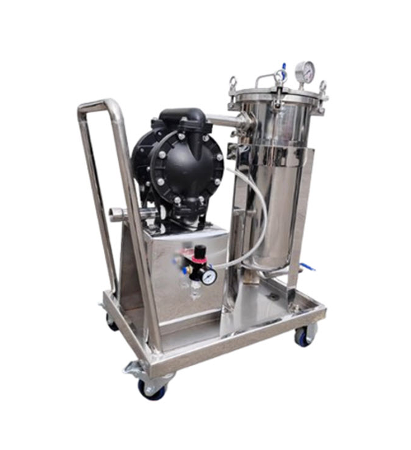 สี น้ำมันหล่อลื่น สีน้ำยาง กาว เบียร์ หมึก น้ำมันดีเซล เหล้า ถุงกรองเคลื่อนที่แบบติดรถเข็น เครื่องกรองน้ำอ้อย โรงสีน้ำตาล