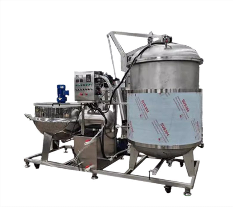 เครื่องจุ่มน้ำตาลผลไม้เชื่อม สตรอว์เบอร์รี่ พีชเหลือง บลูเบอร์รี่ หม้อจุ่มขนาดใหญ่ ถังจุ่มน้ำตาลแรงดันลบแบบสุญญากาศ หม้อจุ่มน้ำตาลแบบสุญญากาศ โรงงานน้ำตาล