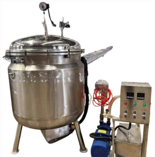 ผู้ผลิตอุปกรณ์จุ่มน้ำตาลสุญญากาศสแตนเลสขนาดใหญ่อัตโนมัติ จำหน่ายเครื่องจุ่มน้ำตาลแอปริคอตแห้ง หม้อสุญญากาศ โรงงานน้ำตาล