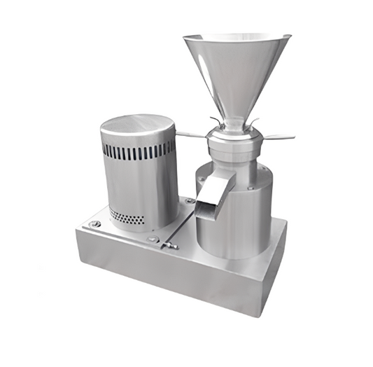 เครื่องบดสแตนเลส ถั่วลิสงเกรดอาหาร งา ซอสพริก ซุปเนื้อแกะ เคลือบอุตสาหกรรม เครื่องบดคอลลอยด์ขนาดเล็กในห้องปฏิบัติการ เครื่องบีบน้ำมันแบบสกรู โรงงานน้ำมันพืช