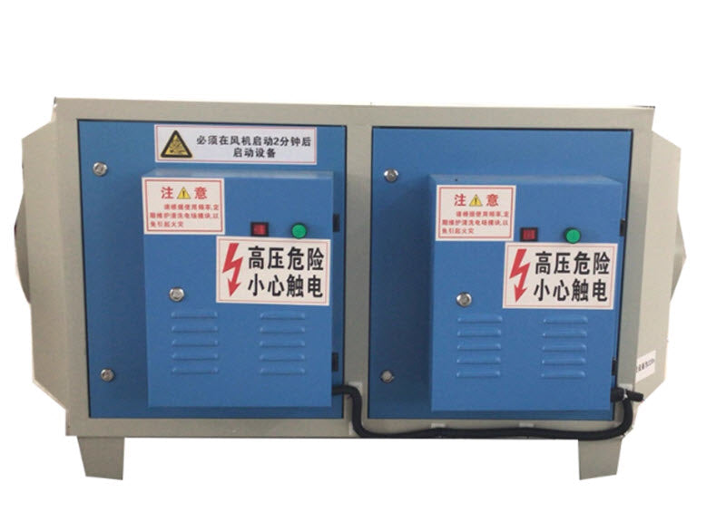 เครื่องฟอกละอองน้ำมันอุตสาหกรรมขนาดเล็ก อุปกรณ์บำบัดก๊าซไอเสียจากควันน้ำมันไฟฟ้าสถิตแรงดันสูง อุปกรณ์กำจัดกลิ่นพลาสมาอุณหภูมิต่ำ อุปกรณ์กำจัดกลิ่นสำหรับโรงงานน้ำมันพืช