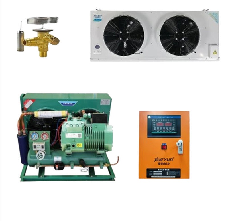 ชุดอุปกรณ์ตู้แช่แข็ง บีเซอร์ คอมเพรสเซอร์ 20P เครื่องทำความเย็น 10P ระบบระบายความร้อนสำหรับเนื้อสัตว์