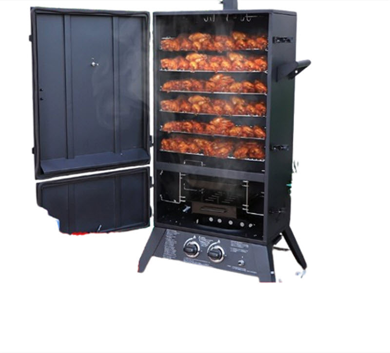 เตาย่างบาร์บีคิวอเมริกัน 维默昇 ขนาดใหญ่ แบบใช้แก๊สและถ่าน สำหรับบ้านและร้านค้า