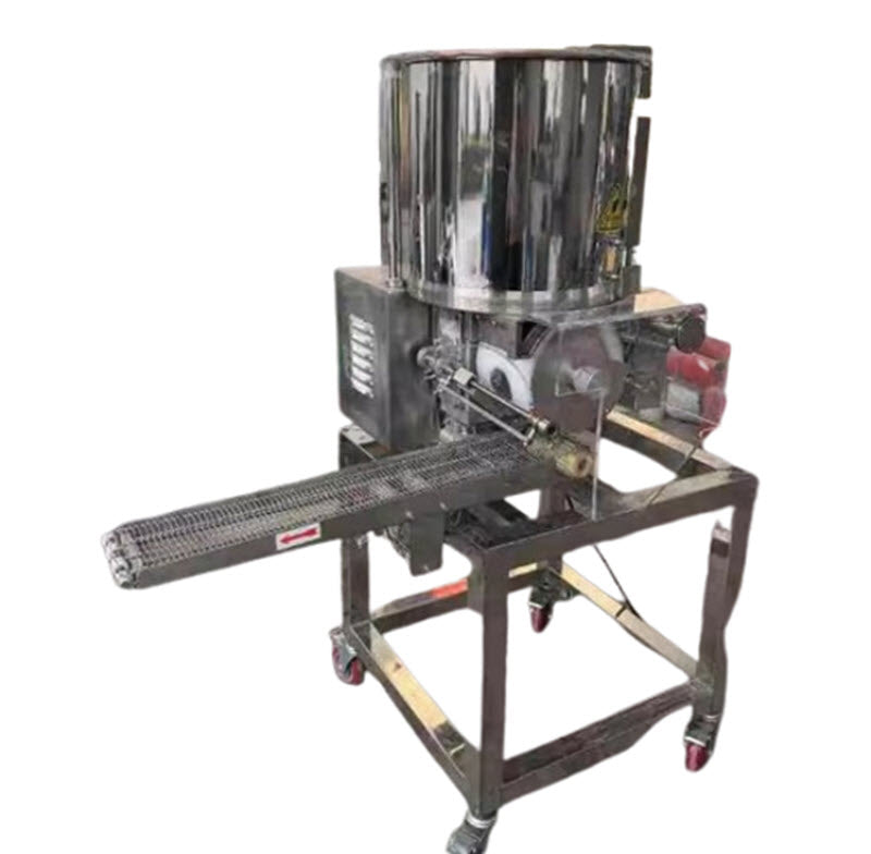 เครื่องทำเนื้อก้อนอัตโนมัติ รุ่นต่อเนื่อง สำหรับทำชิ้นเนื้อกุ้งและมันฝรั่ง