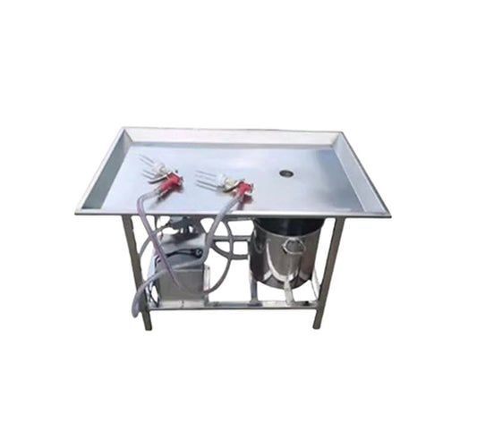 เครื่องฉีดน้ำเกลือสำหรับหมูและไก่ รุ่นมือหมุน สแตนเลส ขนาดเล็ก ใช้ในห้องปฏิบัติการ