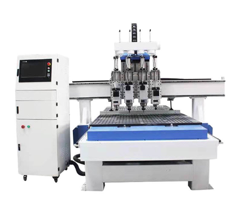 เครื่องตัดไม้ CNC สำหรับเฟอร์นิเจอร์บอร์ด อลูมิเนียมพลาสติก ขนาด 3 มิติ ระบบเปลี่ยนดอกไม้เอง