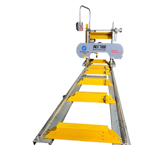 เครื่องตัดไม้แบบสายพาน รุ่นเล็ก ขนาดพกพา สำหรับทำงานไม้ทรงกลมและไม้เหลี่ยม