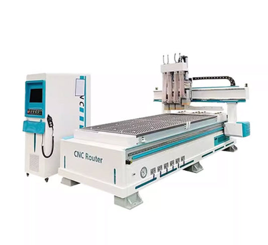 เครื่องตัดไม้ CNC รุ่นสี่ช่วงการทำงาน สำหรับเฟอร์นิเจอร์และตู้เสื้อผ้า ขนาดกะทัดรัด