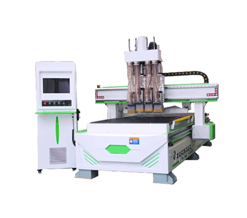 เครื่องตัดไม้ CNC 4 ฟังก์ชัน รุ่นอัตโนมัติ สำหรับประตูไม้และเฟอร์นิเจอร์ครบชุด