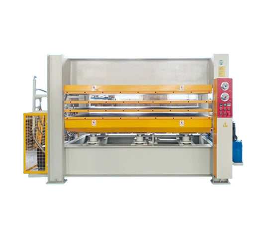 เครื่องกดร้อนอัตโนมัติหลายชั้น สำหรับงานไม้ ขนาดใหญ่ รุ่นอีโค่ เหมาะสำหรับประตูไม้และแผ่นไม้