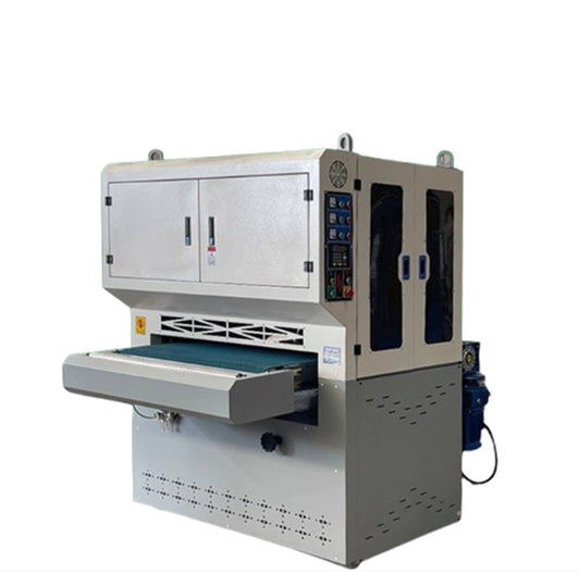 เครื่องขัดไม้หนัก รุ่นสองด้าน ขนาดแผ่นปรับหนา สินค้าโลหะ พร้อมระบบขัดเรียบ