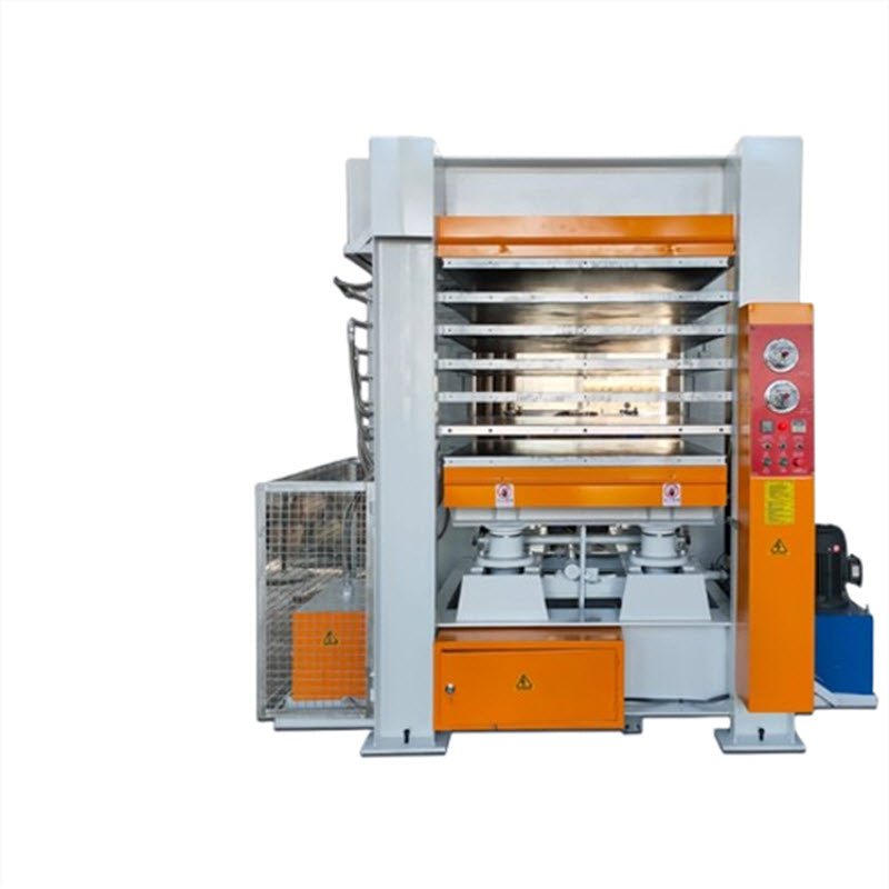 เครื่องอัดร้อนอัตโนมัติหลายชั้น สำหรับไม้, ประตูไม้, แผ่นไม้, แผ่นอลูมิเนียม, ขนาดกะทัดรัด