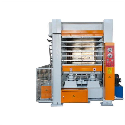 เครื่องอัดร้อนอัตโนมัติหลายชั้น สำหรับไม้, ประตูไม้, แผ่นไม้, แผ่นอลูมิเนียม, ขนาดกะทัดรัด