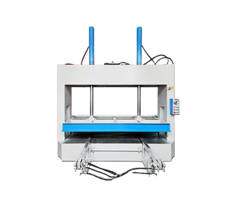 เครื่องกดแรงดันไฮดรอลิกอัตโนมัติ 100 ตัน สำหรับไม้และแผ่นคอมโพสิต รุ่นใหม่