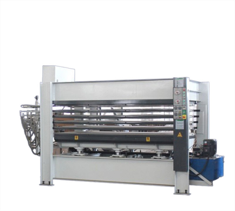 เครื่องอัดรีดแรงดันร้อนอัตโนมัติ 3 ชั้น สำหรับแผ่นผนังไม้ อลูมิเนียม และแผ่นประสาน