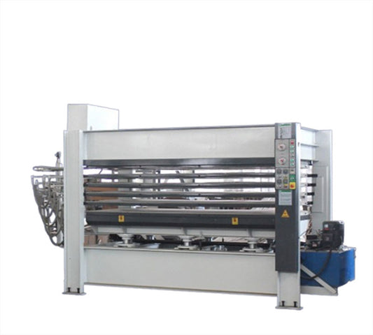 เครื่องอัดรีดแรงดันร้อนอัตโนมัติ 3 ชั้น สำหรับแผ่นผนังไม้ อลูมิเนียม และแผ่นประสาน