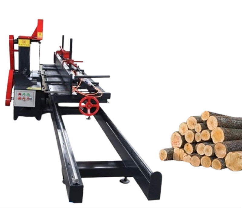 เครื่องตัดไม้ทรงกลมอัตโนมัติ รุ่นโต๊ะไม้ 220V ขนาด 1000 มม. สำหรับงานไม้คุณภาพสูง