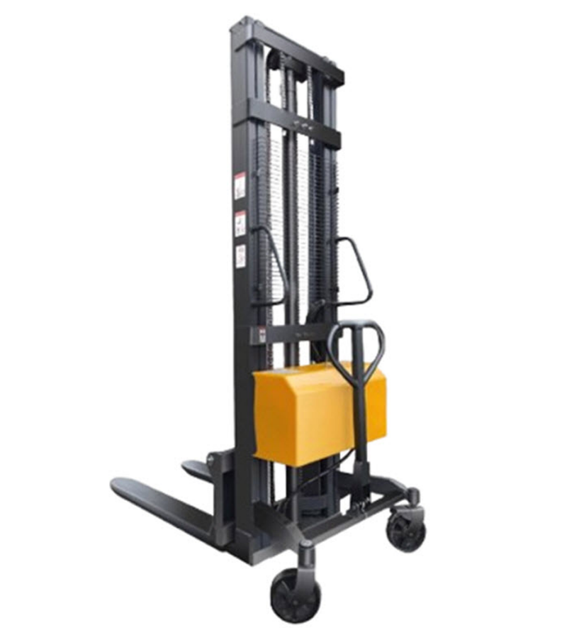 รถยกไฟฟ้า 2 ตัน ขนาดเล็ก รถยกพาเลท ครึ่งไฟฟ้า ระบบไฮดรอลิก ยกสูงได้