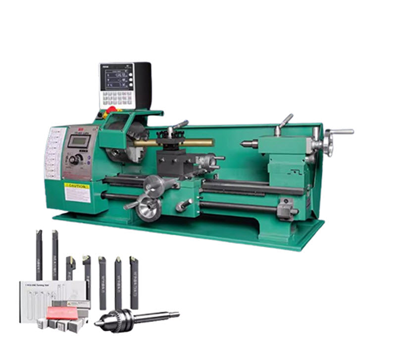 เครื่องกลึงเยอรมันขนาดเล็ก รุ่นฟุซาย สำหรับงานไม้และโลหะ พร้อมจอแสดงผลดิจิตอล ความแม่นยำสูง