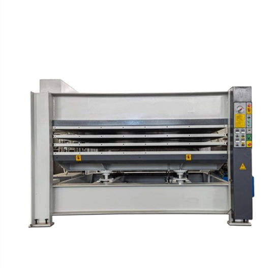 เครื่องกดแรงดันร้อนอัตโนมัติหลายชั้น สำหรับไม้อลูมิเนียม ขนาดกะทัดรัด ใช้งานง่าย