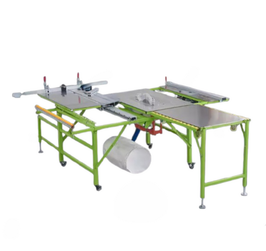 โต๊ะเลื่อยไม้มัลติฟังก์ชัน รุ่นพับได้ พร้อมรางเลื่อน ทำงานแบบไร้ฝุ่น ขนาดกะทัดรัด