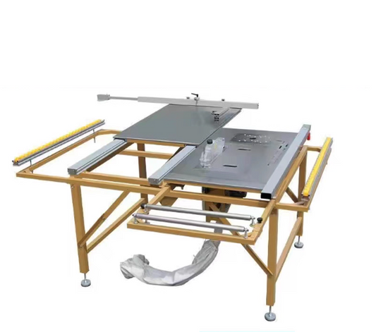 เครื่องตัดไม้หลายฟังก์ชัน รุ่นพิเศษ โต๊ะเลื่อยไม้พับได้ ขนาดกว้าง เลื่อยไร้ฝุ่น