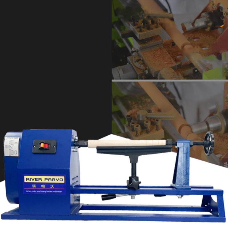 เครื่องกลึงไม้ขนาดเล็ก 1.3 เมตร รุ่นบ้าน ใช้ขัดเงา พร้อมจับยึดแบบไต้หวัน