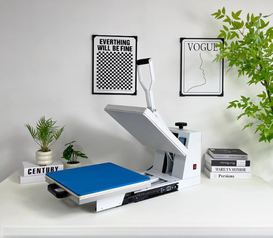 เครื่องกดความร้อนขนาดเล็ก 38x38 ซม. สำหรับพิมพ์เสื้อผ้า, ทองเหลือง, สติ๊กเกอร์, งานทำมือ