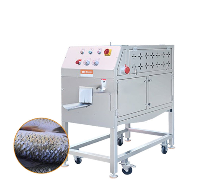 เครื่องขูดเกล็ดปลาอัตโนมัติสแตนเลส ขนาดพาณิชย์ ระบบน้ำแรงดันสูง ฟังก์ชันครบครัน