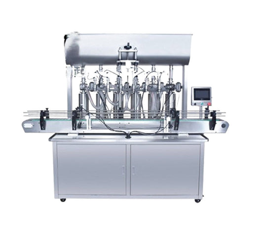 เครื่องบรรจุซอสและน้ำมันอัตโนมัติ รุ่นหลายหัว ขนาดกำหนดเอง บรรจุได้แม่นยำ