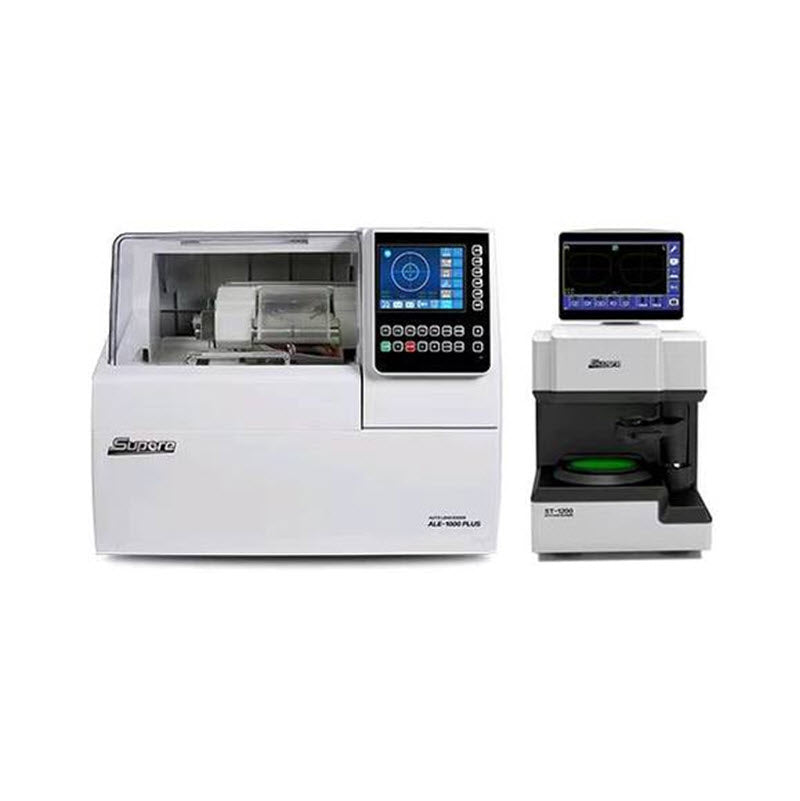 เครื่องแว่นตา Supore ALE-1000PLUS อัตโนมัติ + สแกนเนอร์ ST-1200 สำหรับงานแว่นตา