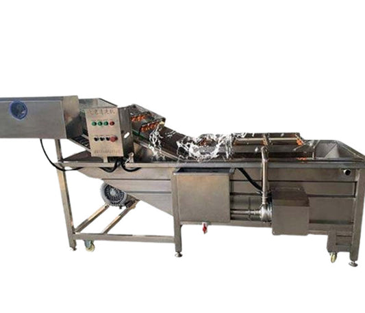 เครื่องล้างทำความสะอาดอัตโนมัติ ขนาด 8 กก. สำหรับอาหารทะเลและผักสด พร้อมฟังก์ชันทำความสะอาด