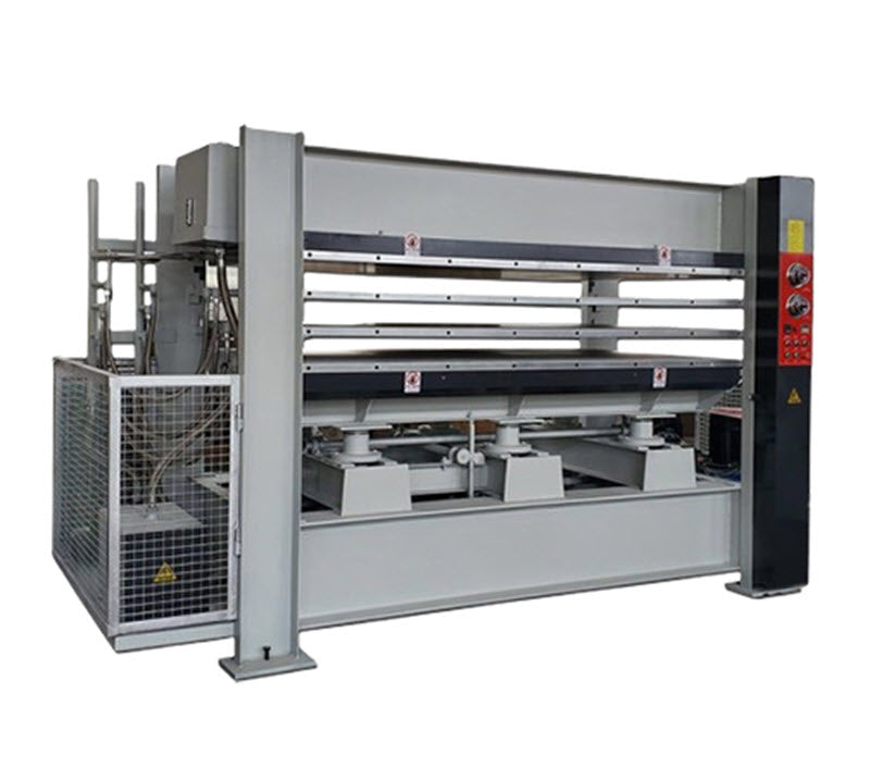 เครื่องกดร้อนอัตโนมัติหลายชั้น รุ่นไม้อลูมิเนียม 220V สำหรับแผ่นประตูและวัสดุผสม