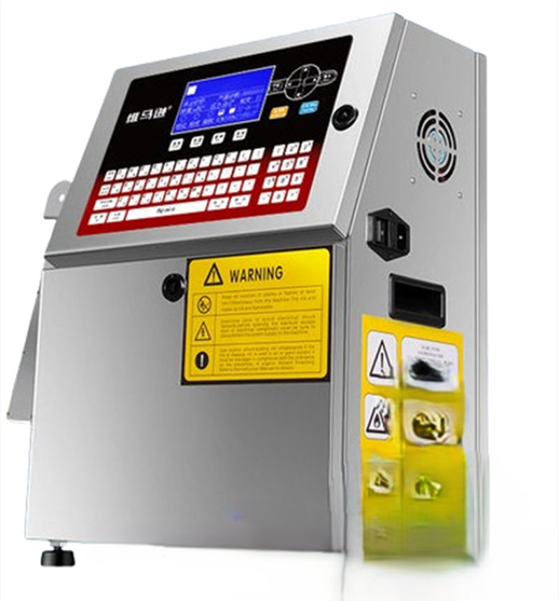 เครื่องพิมพ์วันที่อัตโนมัติ รุ่น维马逊 ขนาดใหญ่ สั่งพิมพ์ QR Code โลโก้บนกล่องกระดาษ