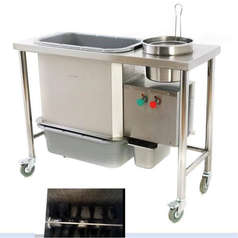 เครื่องเคลือบแป้งสเตนเลส君诺 รุ่นมัลติฟังก์ชัน สำหรับเบอร์เกอร์และไก่ทอด ขนาดเล็ก ถอดล้างได้