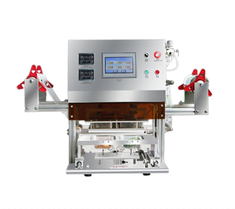 เครื่องปิดกล่องอาหารอัตโนมัติ รุ่นพลาสติก สำหรับกล่องอาหารสด ขนาดกระทัดรัด รักษาความสด