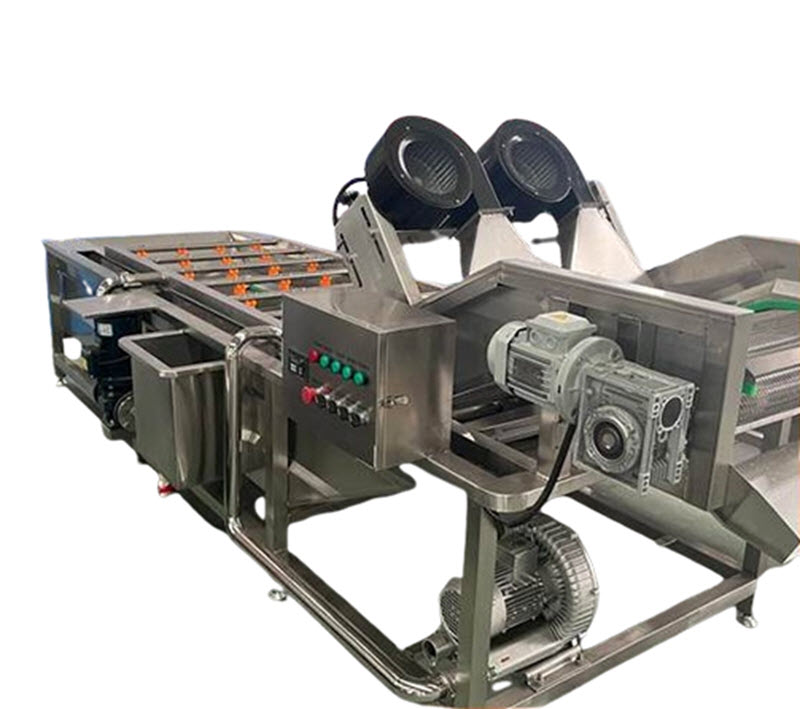 เครื่องล้างผักอัตโนมัติ รุ่นสายพานตาข่าย สำหรับล้างปลาบูด กุ้งหอย ขนาดกะทัดรัด