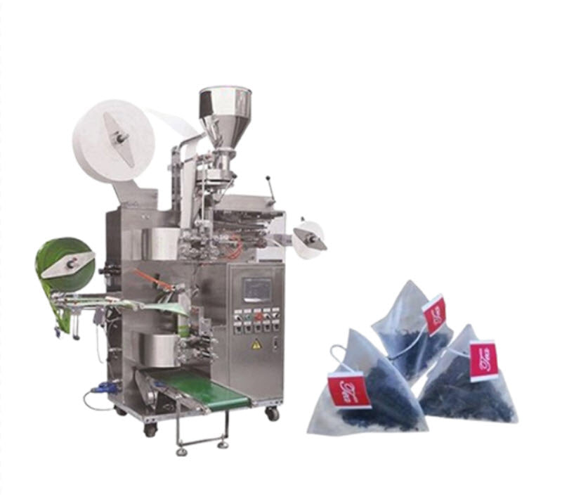 เครื่องบรรจุชาอัตโนมัติ รุ่นไนลอน แบบถุงสามเหลี่ยม ใช้ ultrasonic สำหรับบรรจุชาในถุงไม่ทอ