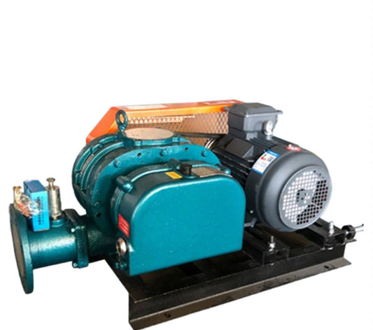 ปั๊มอากาศโรตารี่สามใบ ขนาดใหญ่ สำหรับบ่อปลา ระบบเพิ่มออกซิเจนและบำบัดน้ำเสีย