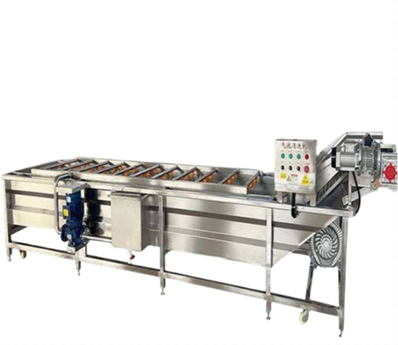 เครื่องล้างผลิตภัณฑ์ทะเลอัตโนมัติ สเตนเลส รุ่นทำความสะอาดปลาทะเลและสาหร่าย