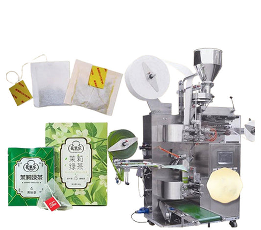 เครื่องบรรจุชาแบบถุงไนลอน สามเหลี่ยม สะดวกในการใช้งาน สำหรับชาแบบแขวน