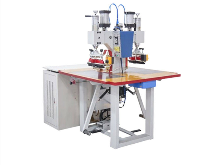 เครื่องบีบอัดความร้อนสูงแบบสองหัว ขนาดกะทัดรัด สำหรับทำป้ายหนังและบรรจุภัณฑ์ สามารถปรับแต่งได้