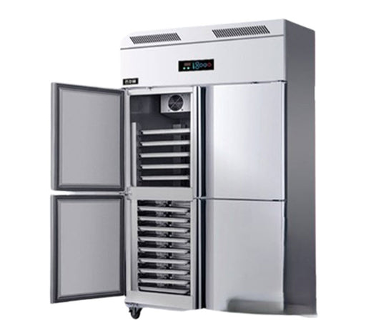 ตู้แช่แข็งสี่ประตู ขนาดใหญ่ ระบบลมเย็น ไม่เป็นน้ำแข็ง เหมาะสำหรับเบเกอรี่และแช่อาหาร